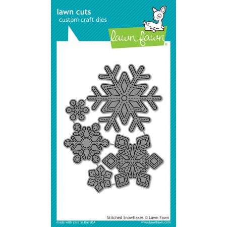 LF stitched snowflakes - lawn cuts