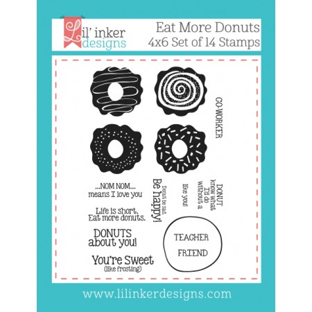 LI Eat More Donuts Stamp Set