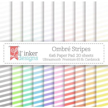 LI Ombre Stripes Paper Pad
