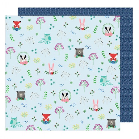 AC Little By Little Collection Forest Friends 12 x 12 Double Sided Paper