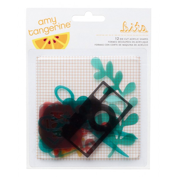 AC Stitched - embellishments - acrylic shapes