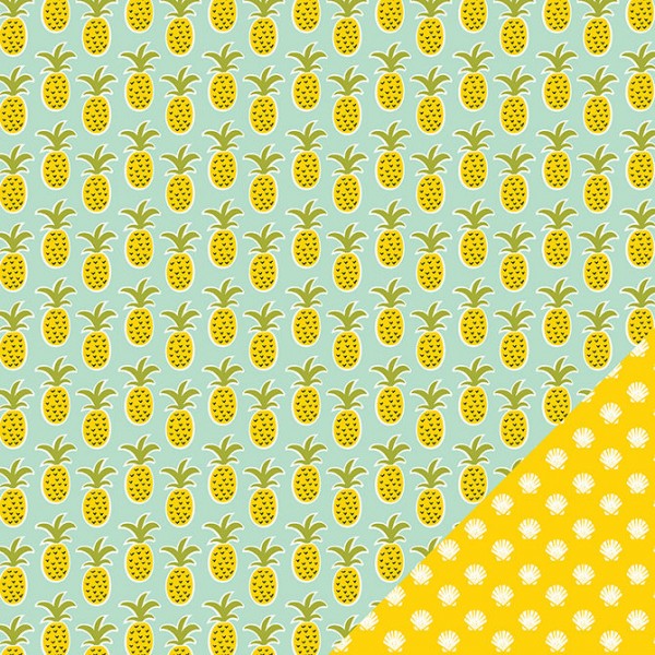 AC Sunny Double Sided Cardstock 12"x12" - Pineapple Days