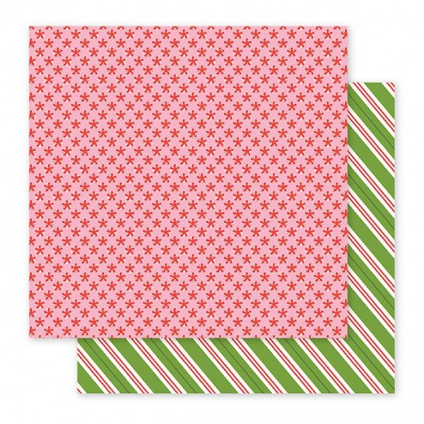 AC Holly Jolly Double-Sided Cardstock 12"x12" - Peppermints