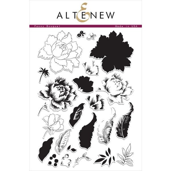 ATN Peony Bouquet Stamp Set